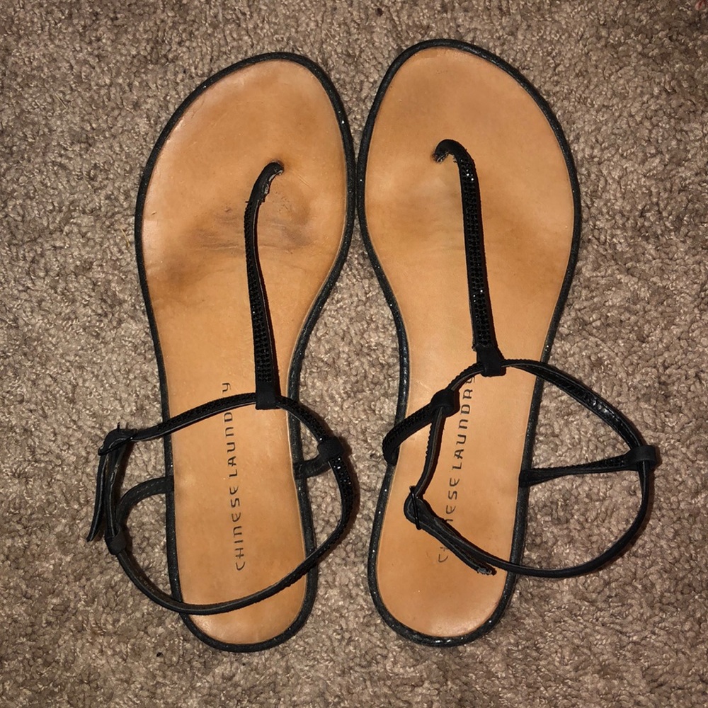 Rhinestone sandals!